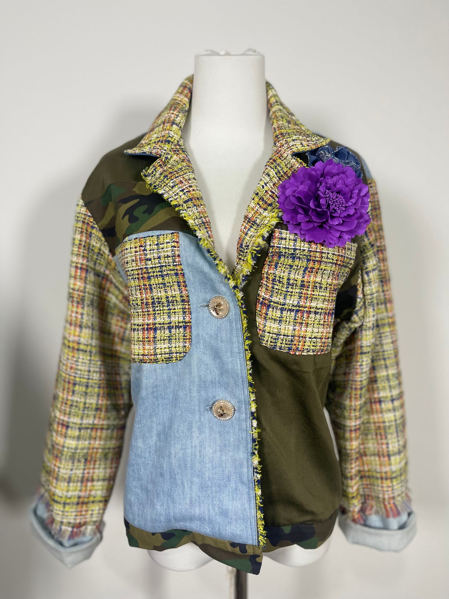Blazer Cropped Flora